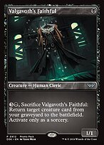 Glossy Finish Duskmourn: House of Horror Valgavoth's Faithful ( #412 )