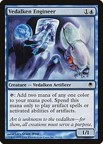 Glossy Finish Darksteel Vedalken Engineer ( #35 )