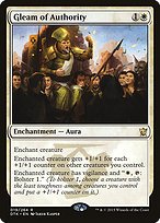 Matte Finish Dragons of Tarkir Gleam of Authority ( #19 )
