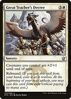 Matte Finish Dragons of Tarkir Great Teacher's Decree ( #21 )