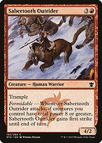 Matte Finish Dragons of Tarkir Sabertooth Outrider ( #152 )