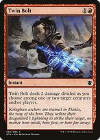 Matte Finish Dragons of Tarkir Twin Bolt ( #164 )