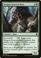 Matte Finish Dragons of Tarkir Dragon-Scarred Bear ( #183 )