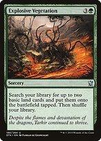 Matte Finish Dragons of Tarkir Explosive Vegetation ( #186 )