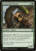 Matte Finish Dragons of Tarkir Segmented Krotiq ( #202 )