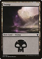 Matte Finish Dragons of Tarkir Swamp ( #256 )