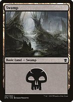 Matte Finish Dragons of Tarkir Swamp ( #257 )