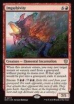 Glossy Finish Lorwyn Eclipsed Commander Impulsivity ( #13 )