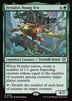 Glossy Finish Lorwyn Eclipsed Commander Ferrafor, Young Yew ( #16 )