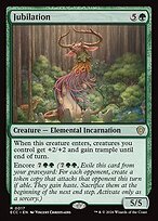 Glossy Finish Lorwyn Eclipsed Commander Jubilation ( #17 )