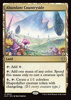 Glossy Finish Lorwyn Eclipsed Commander Abundant Countryside ( #22 )