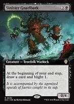 Glossy Finish Lorwyn Eclipsed Commander Sinister Gnarlbark ( #32 )