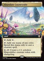 Glossy Finish Lorwyn Eclipsed Commander Abundant Countryside ( #42 )