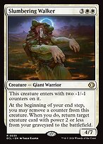 Glossy Finish Lorwyn Eclipsed Slumbering Walker ( #35 )