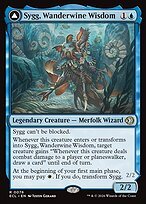 Glossy Finish Lorwyn Eclipsed Sygg, Wanderwine Wisdom // Sygg, Wanderbrine Shield ( #76 )