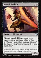 Glossy Finish Lorwyn Eclipsed Iron-Shield Elf ( #108 )