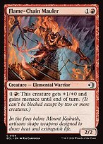 Glossy Finish Lorwyn Eclipsed Flame-Chain Mauler ( #138 )
