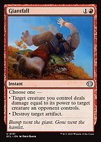 Glossy Finish Lorwyn Eclipsed Giantfall ( #141 )