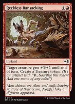 Glossy Finish Lorwyn Eclipsed Reckless Ransacking ( #152 )