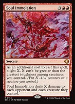 Glossy Finish Lorwyn Eclipsed Soul Immolation ( #156 )