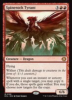 Glossy Finish Lorwyn Eclipsed Spinerock Tyrant ( #159 )