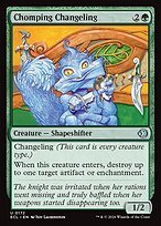 Glossy Finish Lorwyn Eclipsed Chomping Changeling ( #172 )