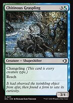 Glossy Finish Lorwyn Eclipsed Chitinous Graspling ( #211 )