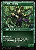 Glossy Finish Lorwyn Eclipsed Virulent Emissary ( #406 )