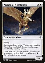 Matte Finish Throne of Eldraine Archon of Absolution ( #3 )