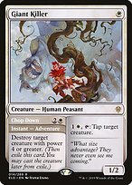 Matte Finish Throne of Eldraine Giant Killer // Chop Down ( #14 )