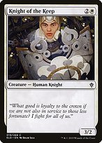 Matte Finish Throne of Eldraine Knight of the Keep ( #19 )