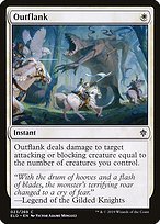 Matte Finish Throne of Eldraine Outflank ( #23 )