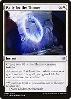 Matte Finish Throne of Eldraine Rally for the Throne ( #25 )