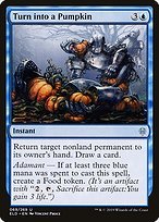 Matte Finish Throne of Eldraine Turn into a Pumpkin ( #69 )