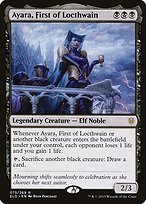 Matte Finish Throne of Eldraine Ayara, First of Locthwain ( #75 )