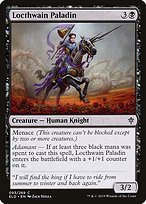 Matte Finish Throne of Eldraine Locthwain Paladin ( #93 )