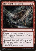 Matte Finish Throne of Eldraine Blow Your House Down ( #114 )