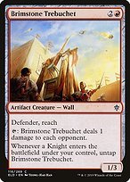 Matte Finish Throne of Eldraine Brimstone Trebuchet ( #116 )
