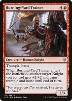 Matte Finish Throne of Eldraine Burning-Yard Trainer ( #117 )