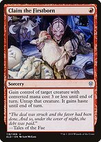Matte Finish Throne of Eldraine Claim the Firstborn ( #118 )