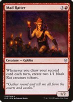 Matte Finish Throne of Eldraine Mad Ratter ( #130 )