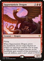 Matte Finish Throne of Eldraine Opportunistic Dragon ( #133 )