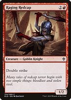Matte Finish Throne of Eldraine Raging Redcap ( #134 )