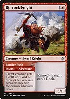 Matte Finish Throne of Eldraine Rimrock Knight // Boulder Rush ( #137 )