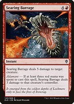 Matte Finish Throne of Eldraine Searing Barrage ( #140 )