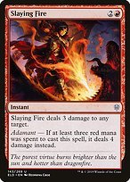 Matte Finish Throne of Eldraine Slaying Fire ( #143 )