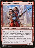 Matte Finish Throne of Eldraine Syr Carah, the Bold ( #145 )