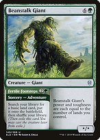 Matte Finish Throne of Eldraine Beanstalk Giant // Fertile Footsteps ( #149 )