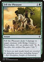 Matte Finish Throne of Eldraine Fell the Pheasant ( #153 )