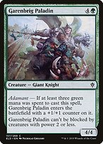 Matte Finish Throne of Eldraine Garenbrig Paladin ( #157 )
